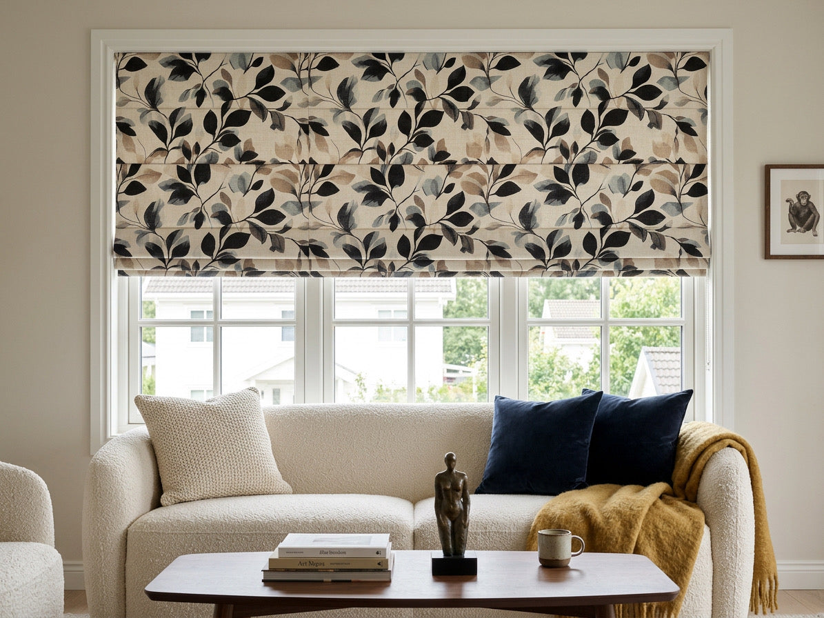 Bohemian Cordless Custom Roman Shades