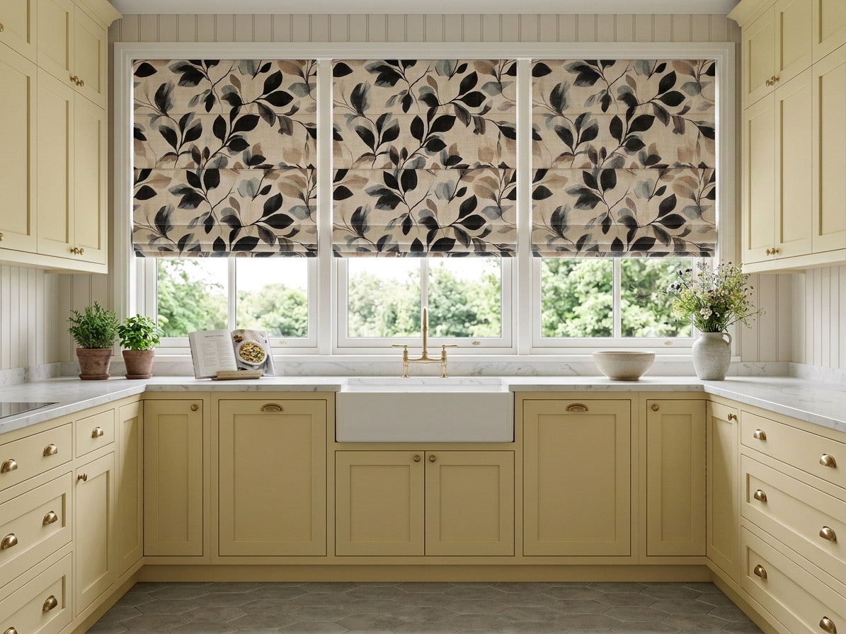 Bohemian Cordless Custom Roman Shades