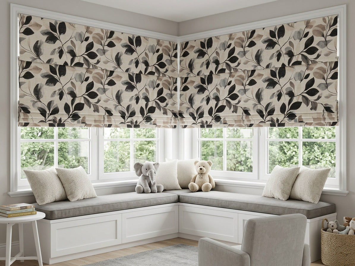 Bohemian Cordless Custom Roman Shades