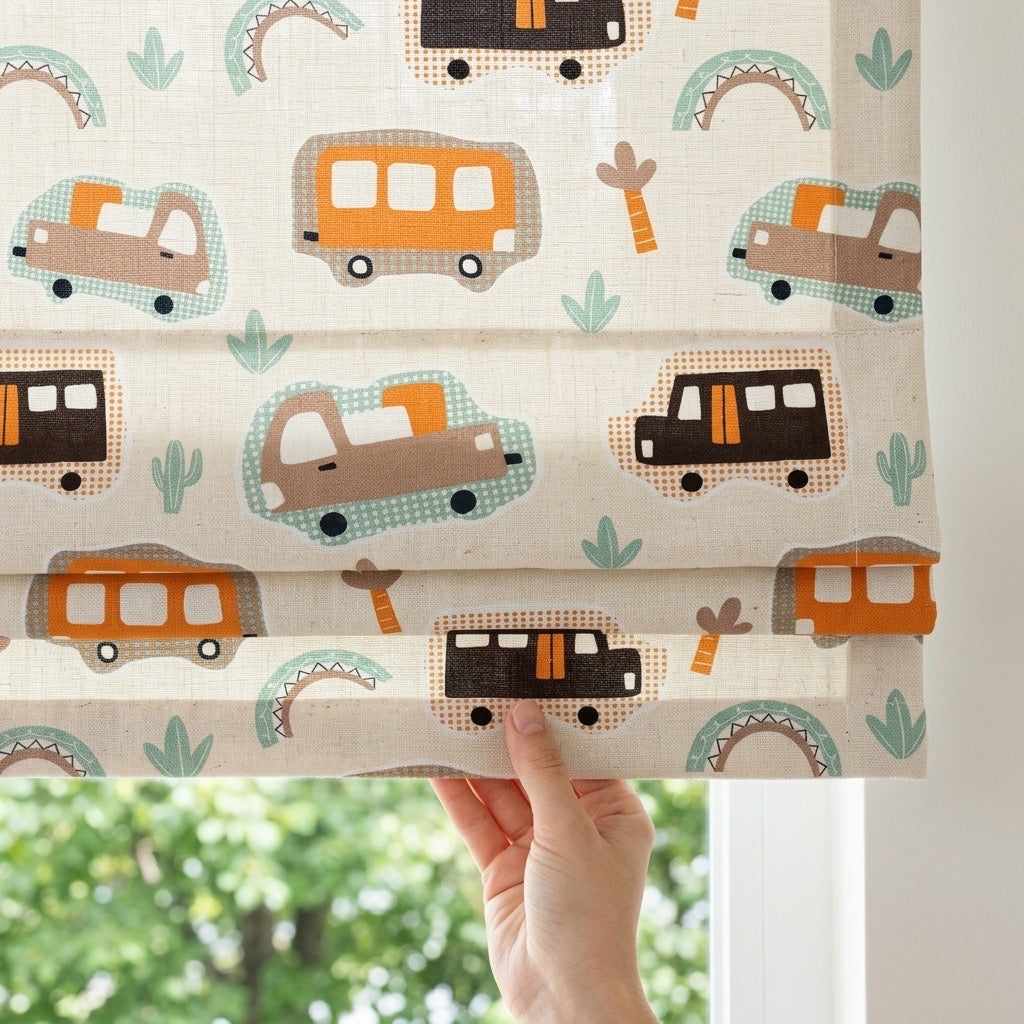 Cute Cordless Custom Roman Shades