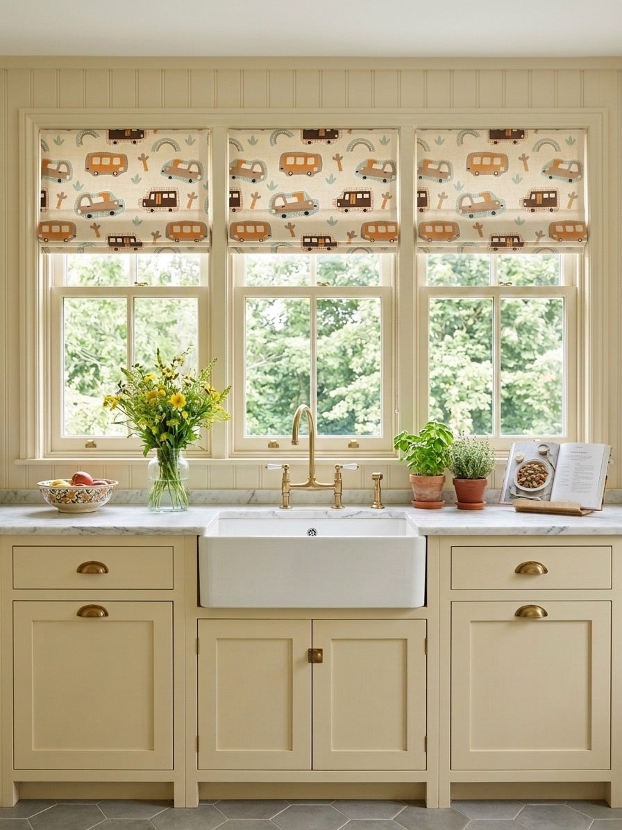 Cute Cordless Custom Roman Shades