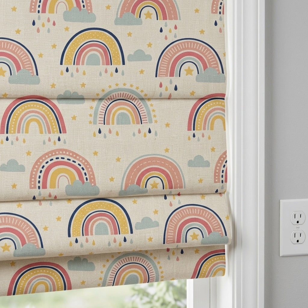 Cute Cordless Custom Roman Shades
