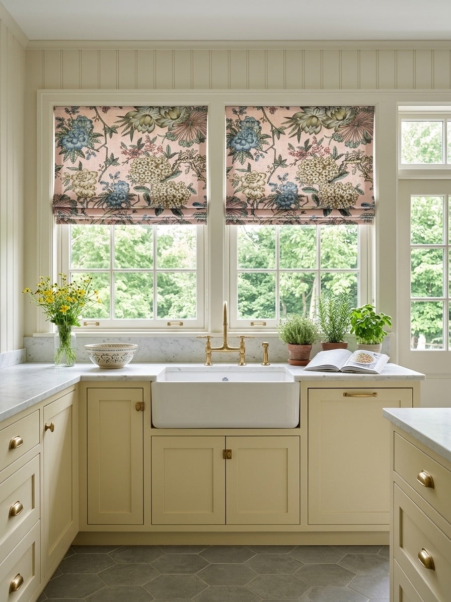 Vintage Cordless Custom Roman Shades