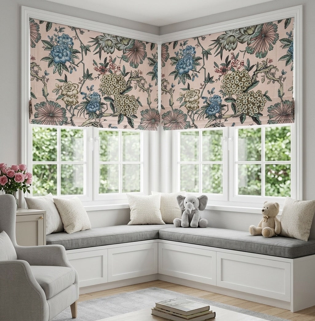 Vintage Cordless Custom Roman Shades