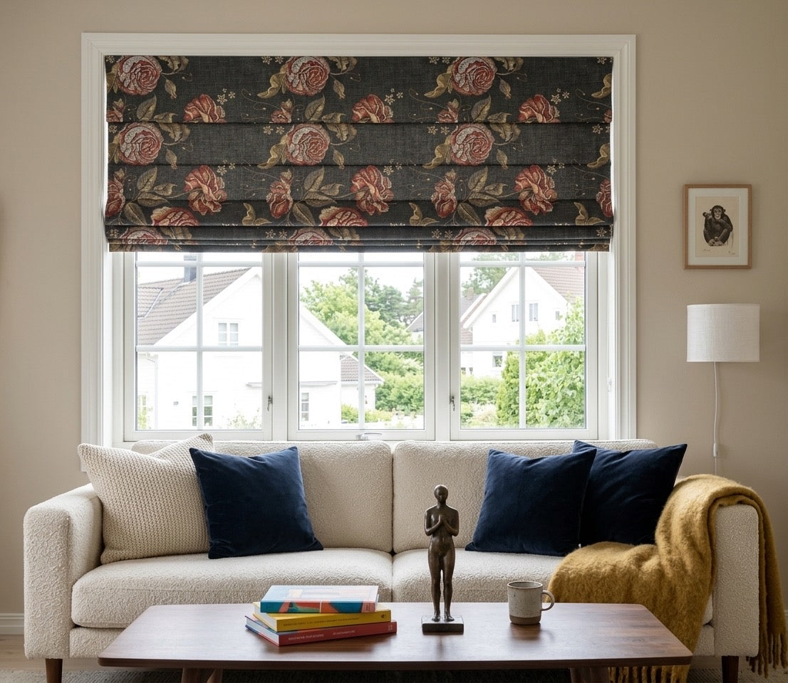 Vintage Cordless Custom Roman Shades