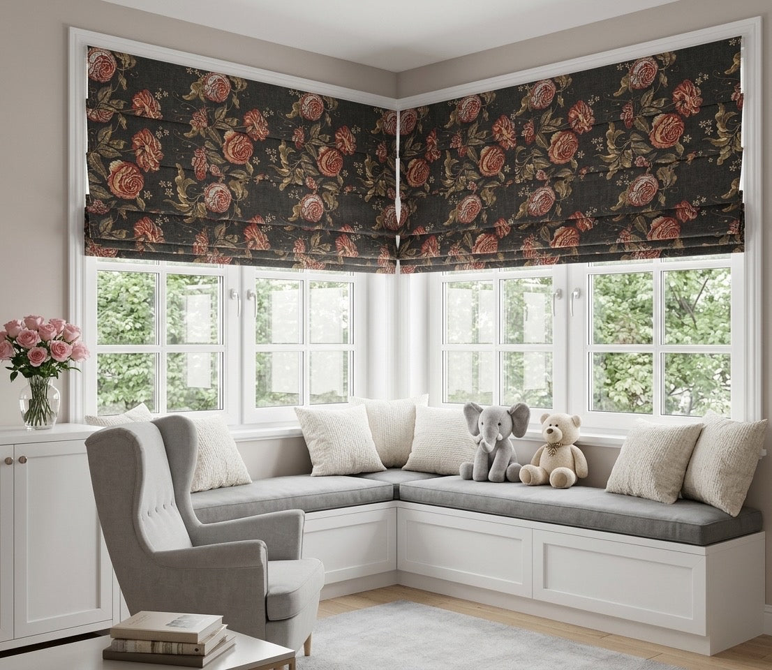 Vintage Cordless Custom Roman Shades