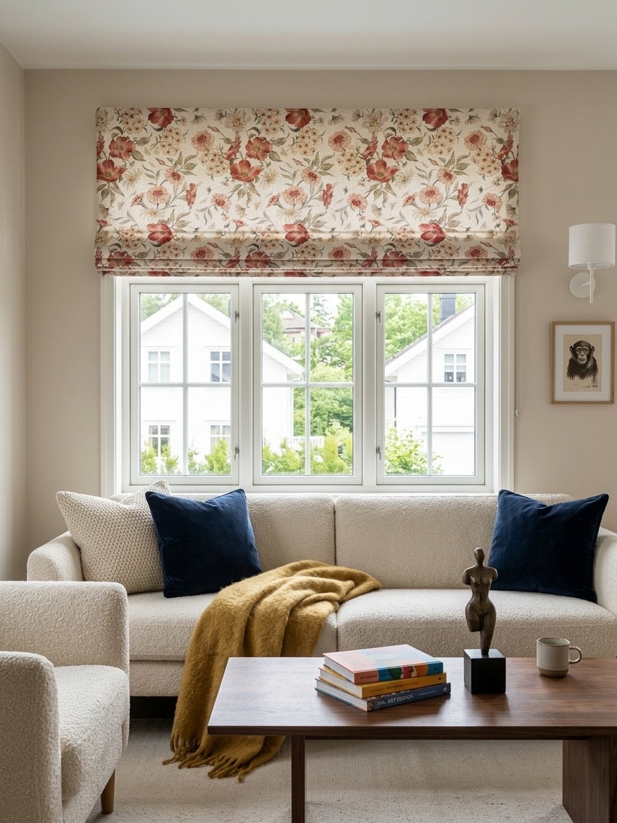Vintage Cordless Custom Roman Shades