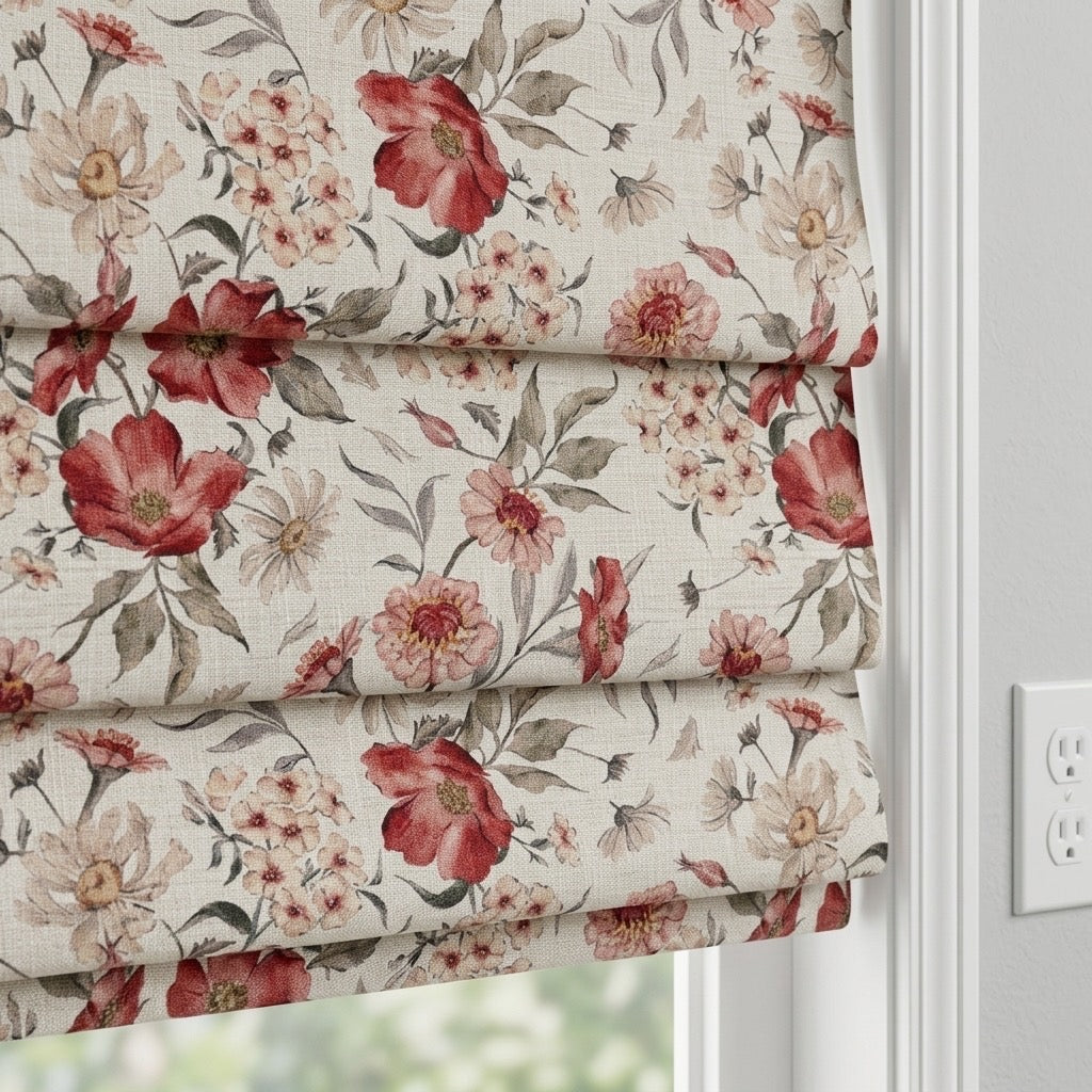 Vintage Cordless Custom Roman Shades