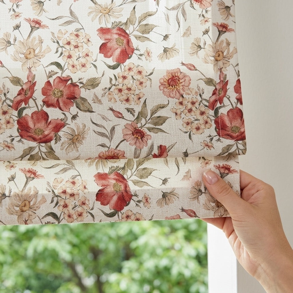 Vintage Cordless Custom Roman Shades
