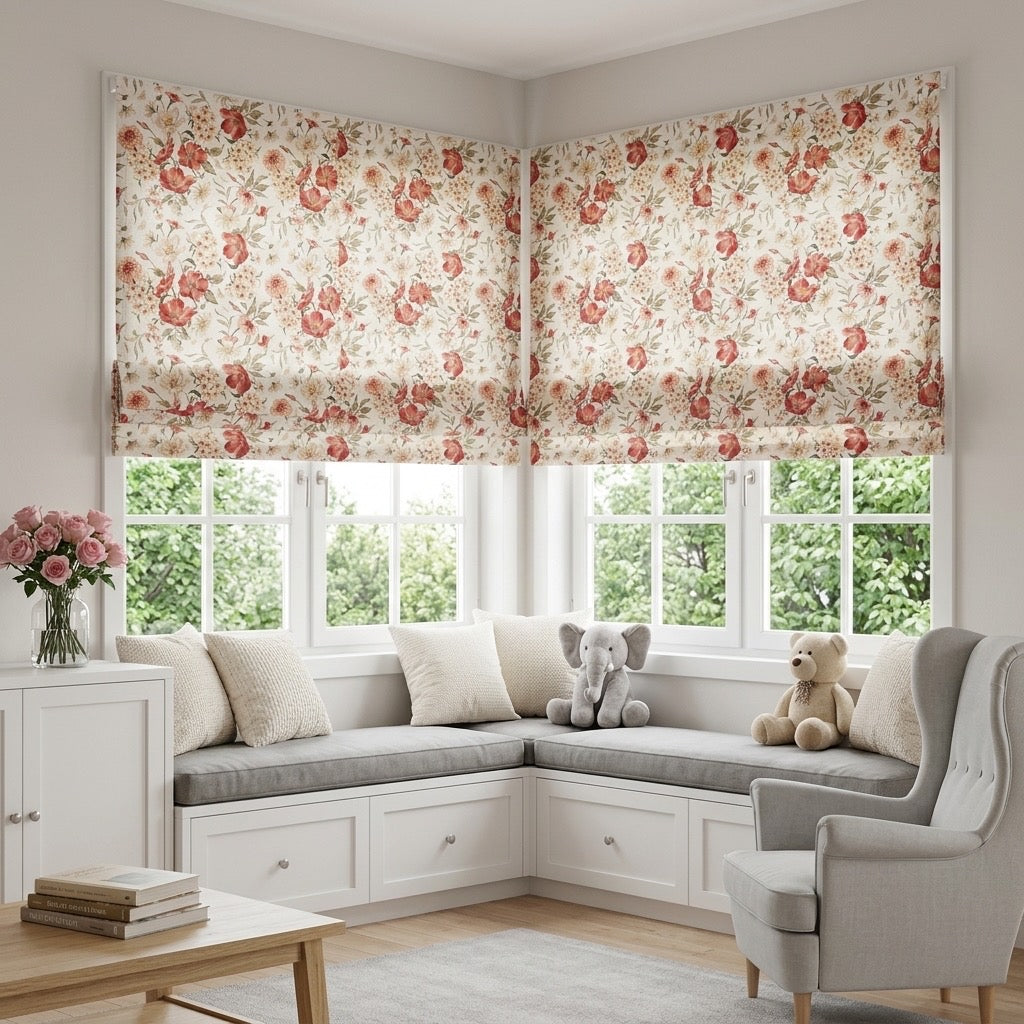 Vintage Cordless Custom Roman Shades