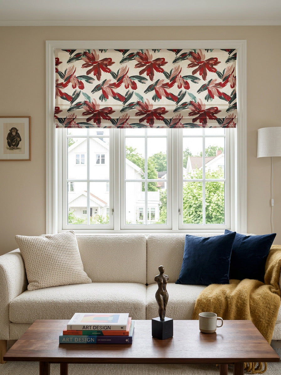 Vintage Cordless Custom Roman Shades