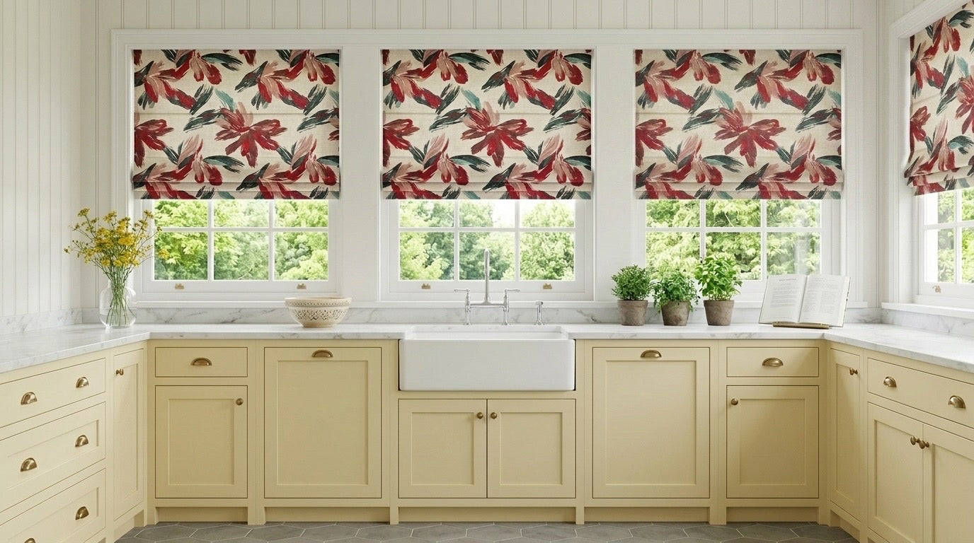 Vintage Cordless Custom Roman Shades