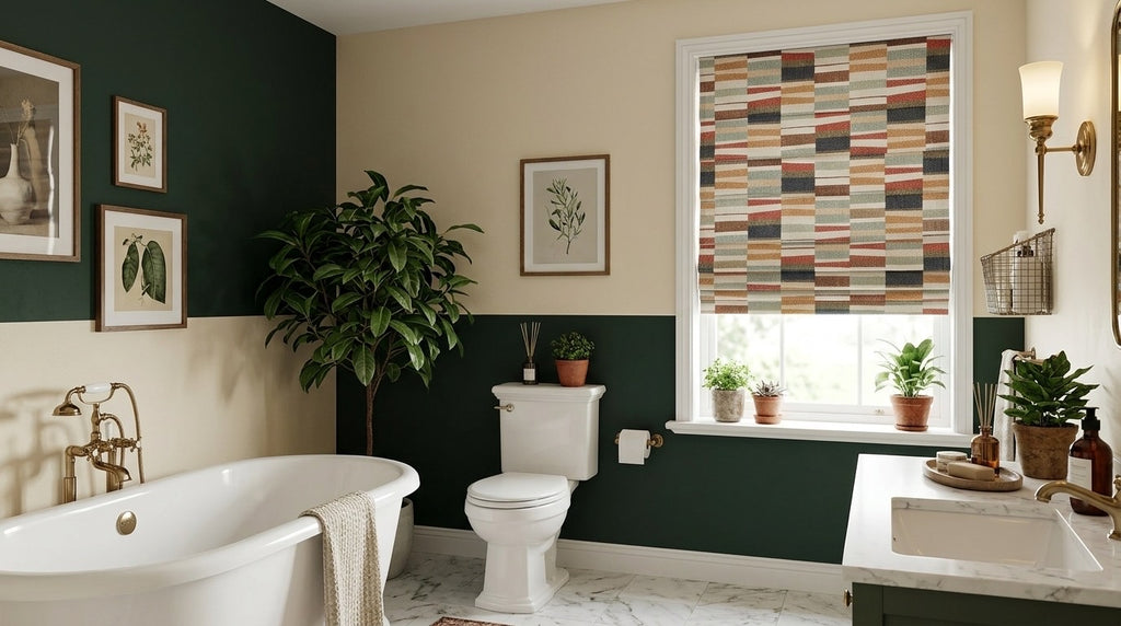 Grid Cordless Custom Roman Shades