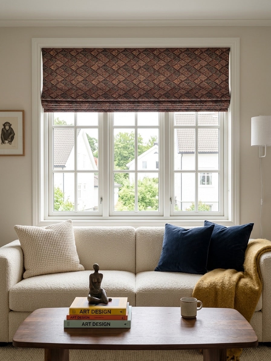 Vintage Cordless Custom Roman Shades