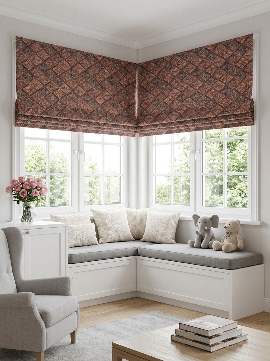 Vintage Cordless Custom Roman Shades