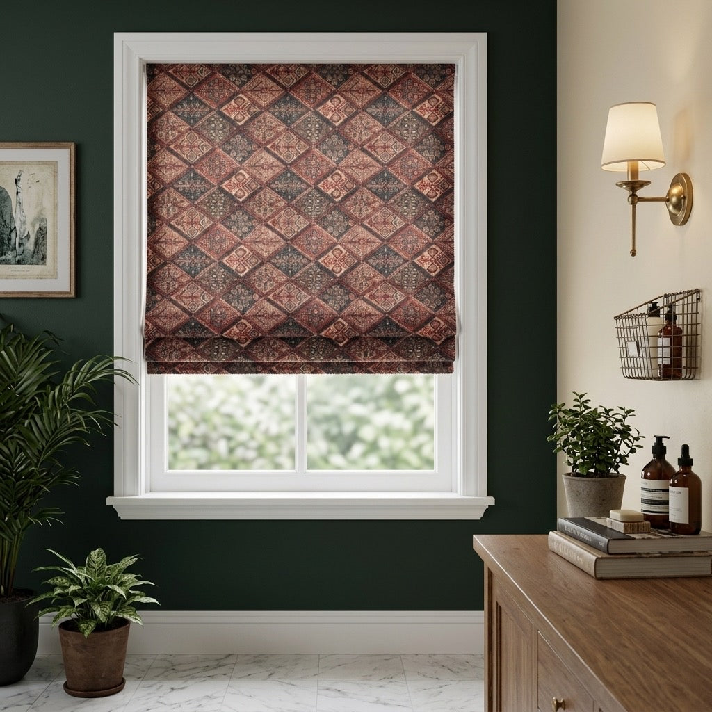 Vintage Cordless Custom Roman Shades