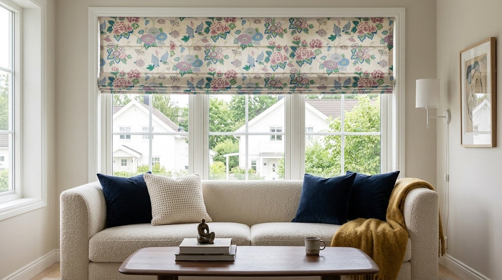 Bohemian Cordless Custom Roman Shades
