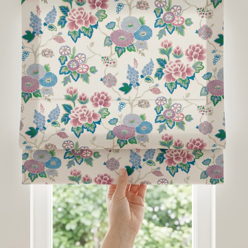 Bohemian Cordless Custom Roman Shades