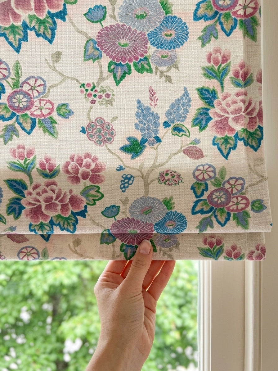 Bohemian Cordless Custom Roman Shades