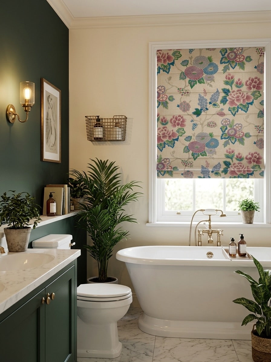 Bohemian Cordless Custom Roman Shades