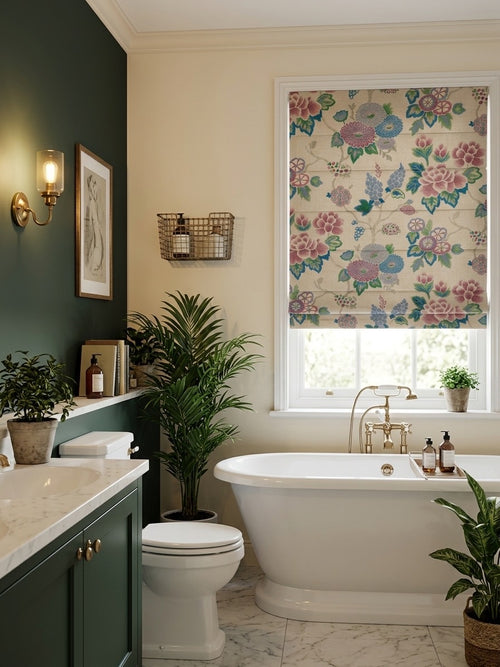 Bohemian Cordless Custom Roman Shades