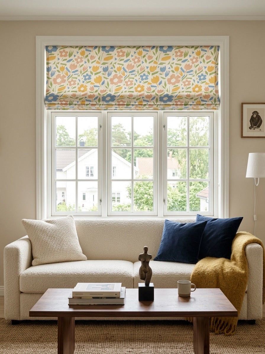 Bohemian Cordless Custom Roman Shades