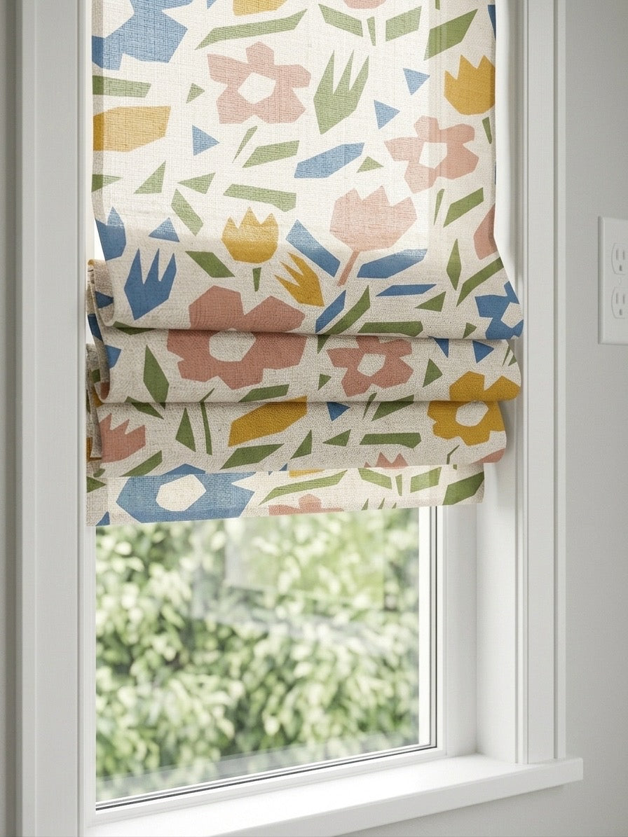 Bohemian Cordless Custom Roman Shades