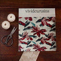 Curtain Fabric Swatch – Botanical Garden (Blue & Sage)