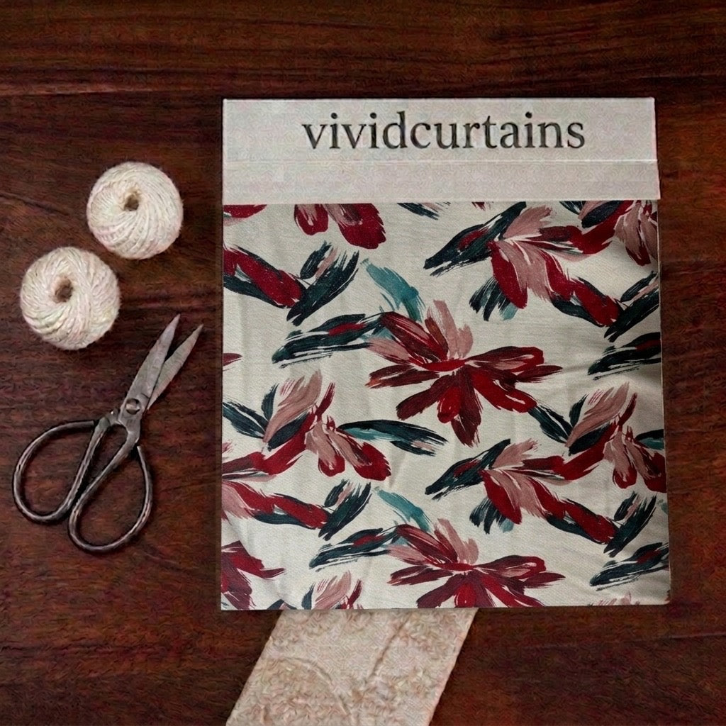 Curtain Fabric Swatch – Botanical Garden (Blue & Sage)