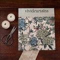 Curtain Fabric Swatch – Whimsical Sheep (Natural Linen)